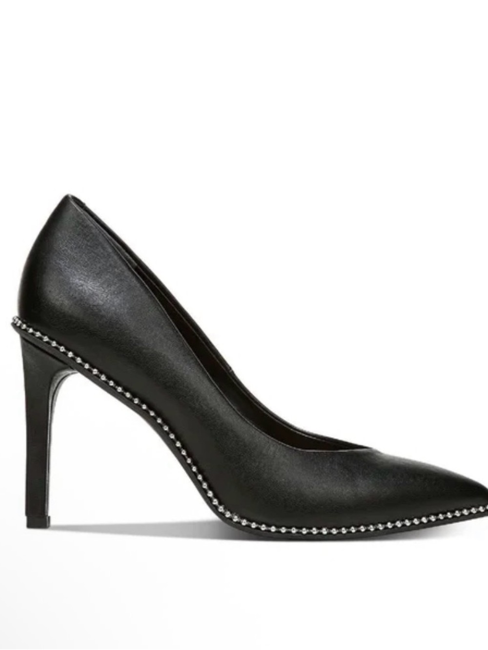 Bar III Women's Binsa Pointed Toe Faux Leather Heels